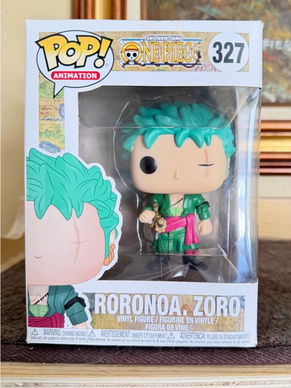 Funko Pop! Animation One Piece Roronoa Zoro Green Teal Pink #327